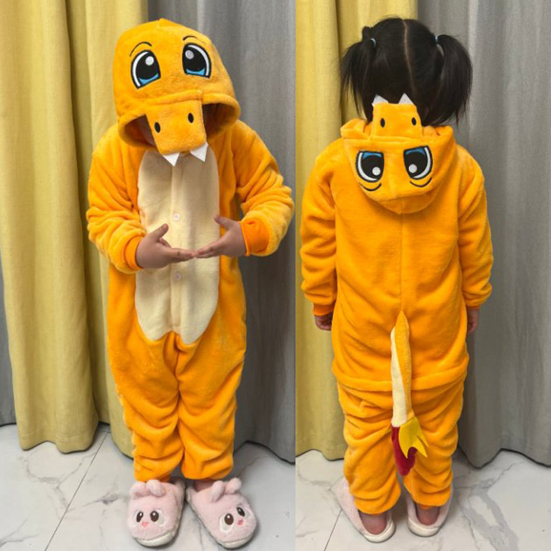 森林主题动物小火龙衣服儿童恐龙造型睡衣派对搞笑喷火龙服装男女