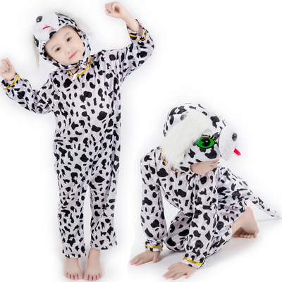 斑点狗演出服儿童动物表演服可爱舞台剧道具服装小狗搞怪亲子装秋