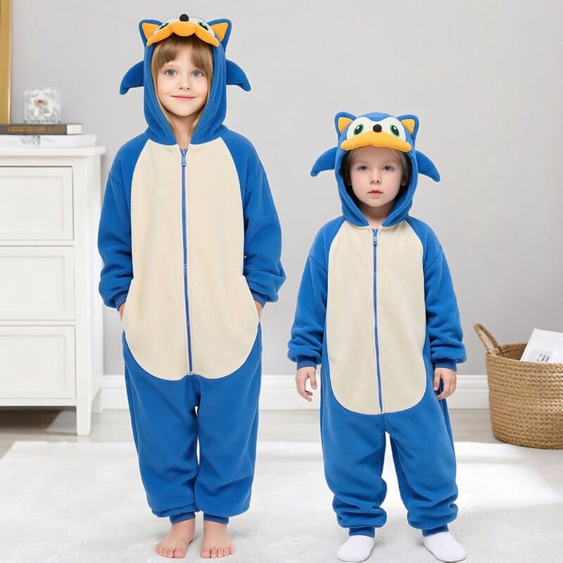 万圣节刺猬索尼克儿童表演服亲子