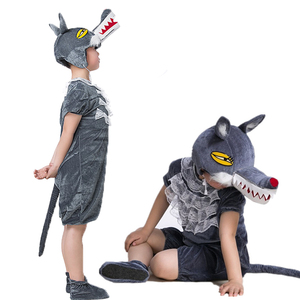 大灰狼演出服儿童剧狼来了服装动物装扮cos服成人幼儿园情景剧夏5