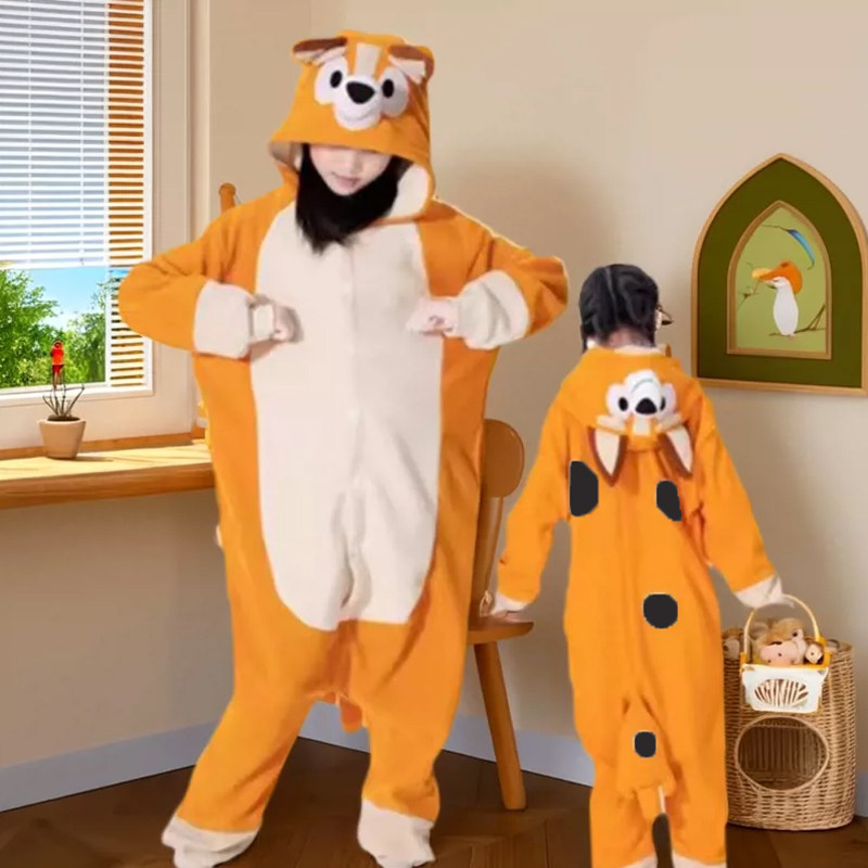 儿童动漫服装宾果布鲁伊衣服亲子