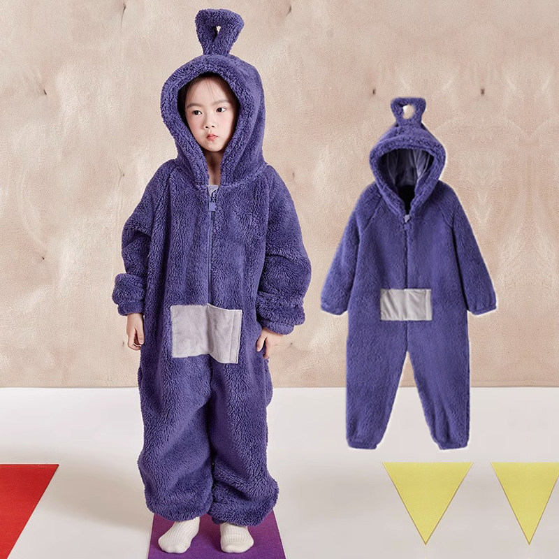 万圣节儿童服装天线宝宝丁丁睡衣派对角色扮演cos服亲子装走秀冬6