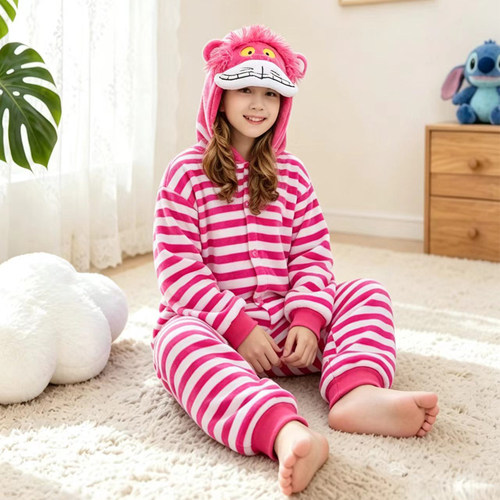 女童爱丽丝梦游仙境柴郡猫服装冬