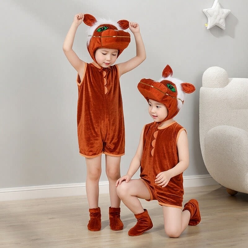 小马过河演出服幼儿园可爱动物装