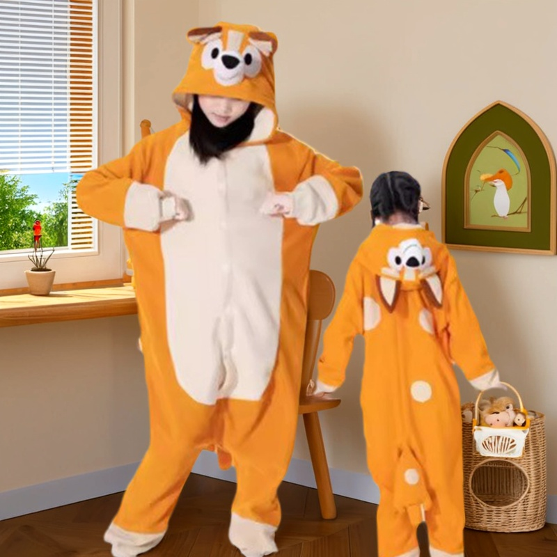 儿童动漫服装宾果布鲁伊衣服亲子