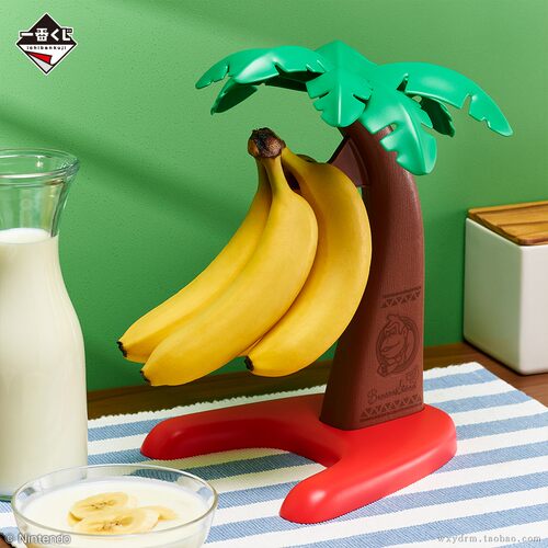 DONKEY KONG 咚奇刚 大猩猩 香蕉支架 耳机支架 万代正品原盒包装