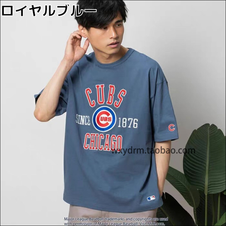 GENUINE MERCHANDISE 正品 芝加哥小熊队 职棒大联盟 MLB 嘻哈T恤