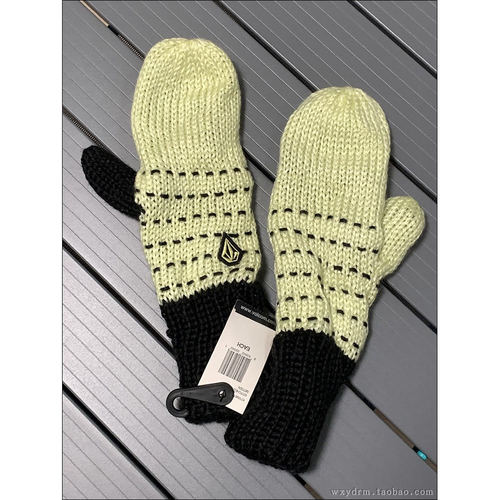 超级滑雪大牌 VOLCOM 钻石 女式 粗毛线 手套 女士秋冬保暖手套