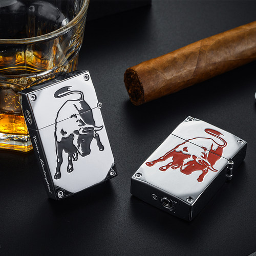 直冲防风雪茄打火机刻字定制创意