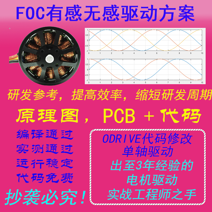 foc教程STM32F4直流有感无感无刷电机驱动PCB,SCH,drv8301方案