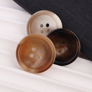 大衣风衣上衣毛呢羊绒服饰树脂圆形纽扣子西装袖口裤子扣