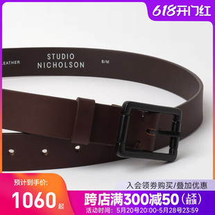 Studio 英国官方授权 Nicholson 男女百搭牛皮带腰带LEATHER BELT