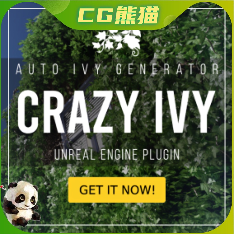 UE4虚幻5.4 Crazy Ivy- Procedural Ivy程序化藤蔓自动生成插件