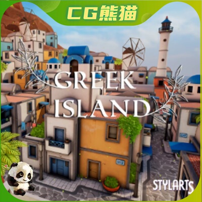 UE4虚幻5 Stylized Greek Island 风格化卡通希腊岛屿场景