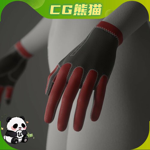 UE5.6-5.8 Customizable Tech Gloves Short Gloves C 科技手套