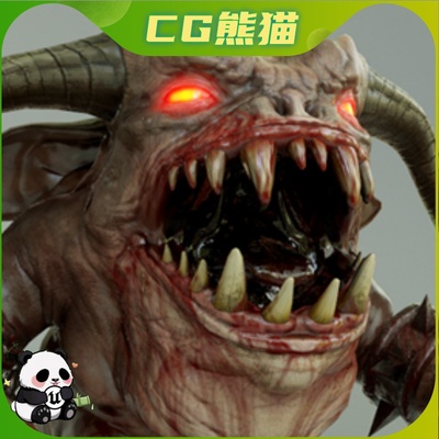 UE4虚幻5 DEMON MINION 虚拟游戏怪物角色模型