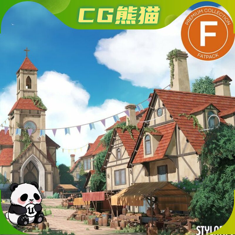 Unity3D Stylized Medieval Market Fatpack 风格化中世纪市场
