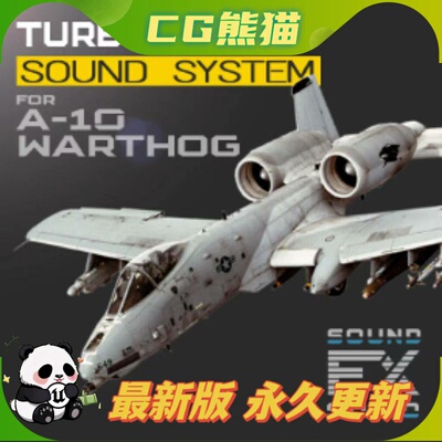 A-10 Warthog Turbofan Aircraft: Sound System + Flight Model