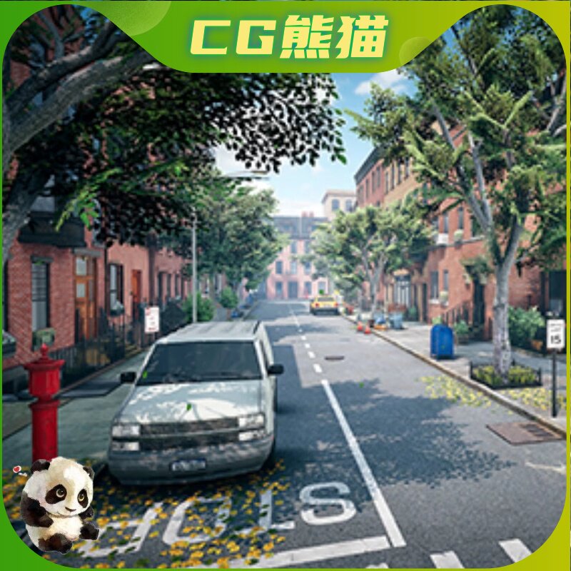 UE4虚幻5 Street New York 模块化纽约城市街道建筑道路场景