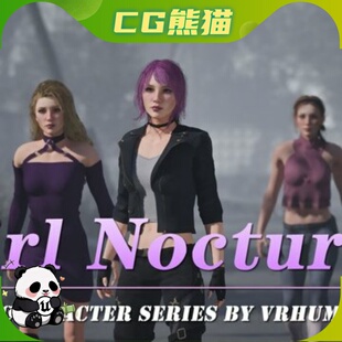 UE5 Winsome Girl Nocturna Female Character NPC VRHC