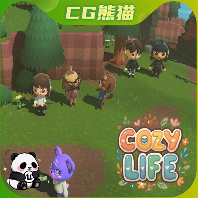 UE5.5-5.7 V2 CozyLife Social Sim Game Template 社交游戏模板
