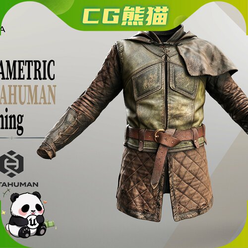 UE5.6-8 Medieval Adventurer Resizable Metahuman Clothing 04