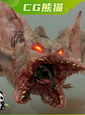 UE4虚幻5 DEMON BAT 邪恶飞行生物蝙蝠模型带动画