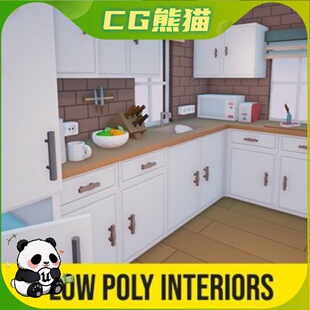 UE4虚幻5 Low Poly Cartoon House Interiors 低多边形房屋内部