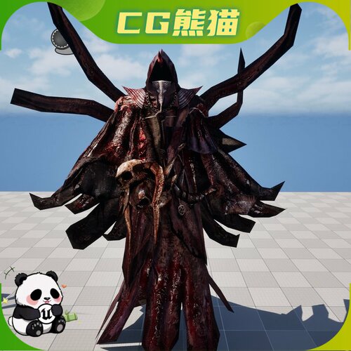 Blender Corvus Reaper Herald of the Plague Rigged Animated