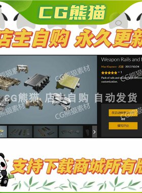 UE4虚幻5 Weapon Rails and Mount 武器导轨支架道具武器