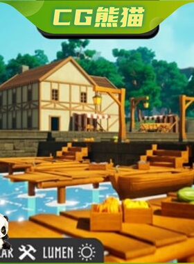 UE5虚幻5 Stylized Medieval Village Town 风格化中世纪乡村小镇