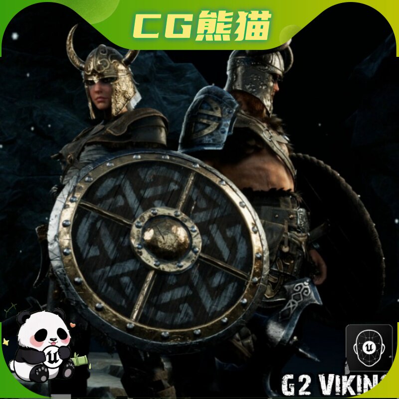 UE5虚幻5 G2 Viking 模块化维京战士角色模型+unity