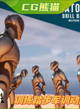 UE5虚幻5 Platoon: Drill Basics 训练踏步军训稍息动画包