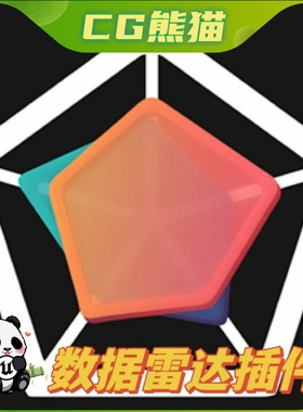 UE4虚幻5.7 Radar Chart Widget 数据雷达小部件插件 4.24-5.7