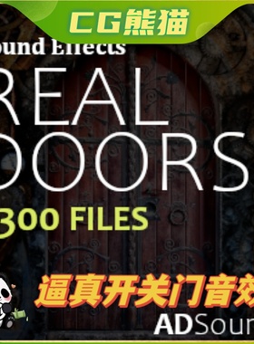 UE4虚幻5 Real Doors - Sounds Effects 逼真开关门各类门音效