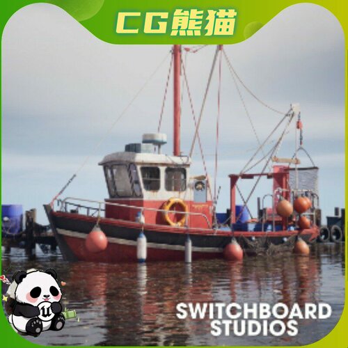 UE4虚幻5 Ultimate Fishing Megapack 高级渔船捕鱼道具模型