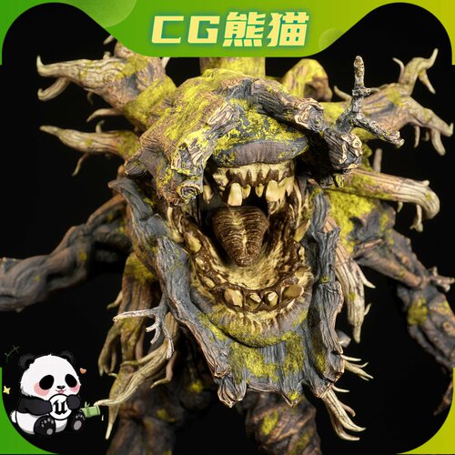 UE5虚幻4 Stump Monster 游戏树桩怪物boss角色模型
