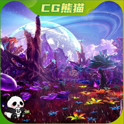 UE5虚幻5 Alien Planet Fantasy Environment - Jungle Plants