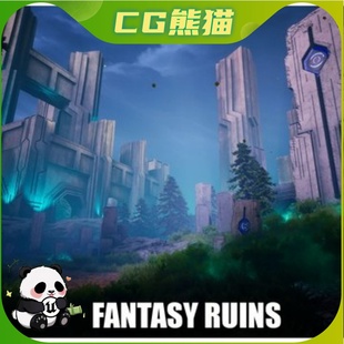 UE5虚幻5.1-5.7 Fantasy Ruins 风格化奇幻废墟场景