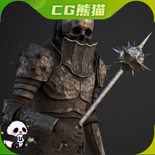 UE5虚幻5 Dark Skeleton Lord 游戏黑暗骷髅领主BOSS角色模型