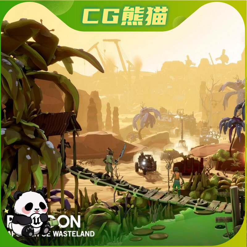 UE4虚幻5 POLYGON - Apocalypse Wasteland 卡通启示录荒原