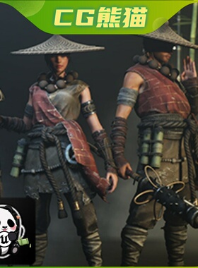 Unity3D G2 Monk 游戏男女和尚武僧僧侣剑客人物角色模型