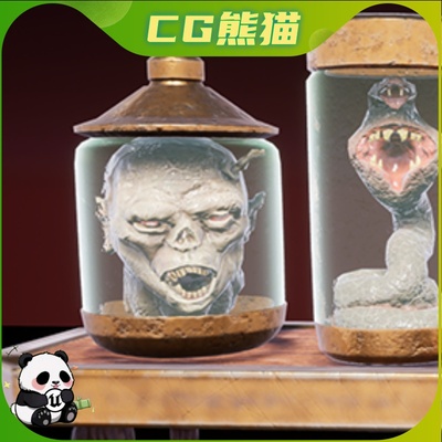 UE4虚幻5 Creepy Lab 恐怖游戏实验室标本道具