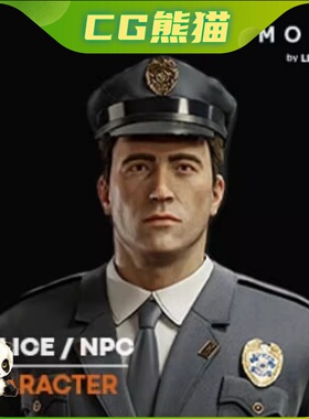 UE4虚幻5 Police Character / NPC 警察NPC角色人物模型