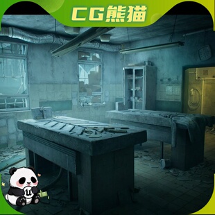 UE5.6-5.8 Abandoned Mortuary Environment 废弃停尸房环境