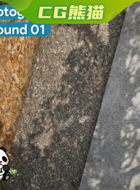 UE5虚幻5.1-5.7 Ground 01 Scanned Photogrammetry Materials
