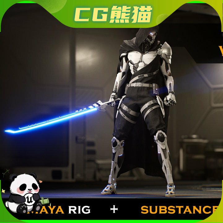 UE5.1-5.8 Cyborg 仿生科技未来科幻赛博战士角色模型