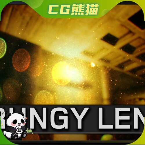 UE5虚幻5 GRUNGY LENS CUSTOM LENS DIRT VFX 镜头光晕污垢特效