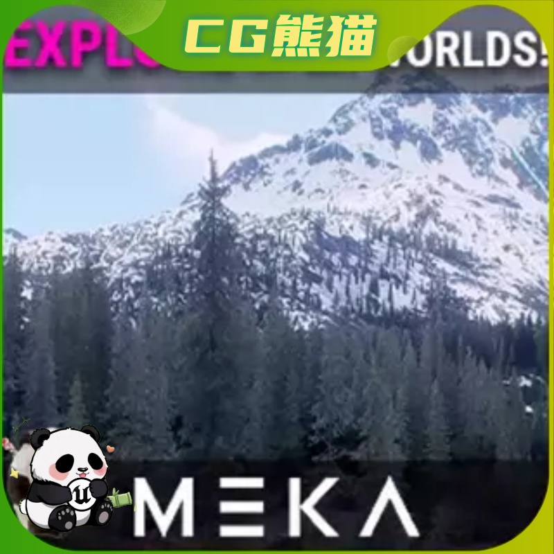 UE5虚幻5.6 Snowy Peaks Landscape 雪山雪峰森林景观场景