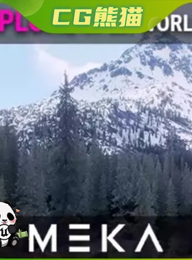 UE5虚幻5.3-5.7 Snowy Peaks Landscape 雪山雪峰森林景观场景